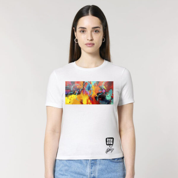 T-paita, Naiset valkoinen 2 Rändöm Originals T-shirt, women's (print: Eva Wahlström)